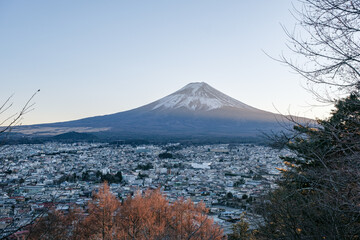 新倉山浅間神社からの富士山