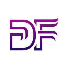 Creative DF logo icon design