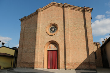 La chiesa di Santo Stefano a Mozzanica in provincia di Bergamo, Lombardia, Italia.