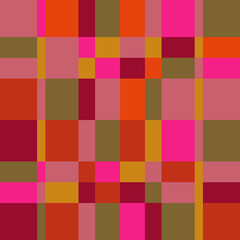 Vintage color alternating square pattern