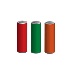 3d tin bottle vector graphic illustration