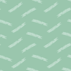 Pale blue brush strokes on a light teal background. Seamless pattern. For textile, all types of surface design, gift wrap, wallpaper, stationery and packaging design.