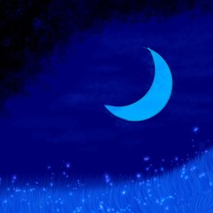 Obraz na płótnie Canvas blue moon