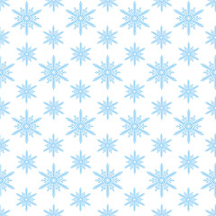 Snowflake seamless pattern christmas, geometric mandala snowflake element