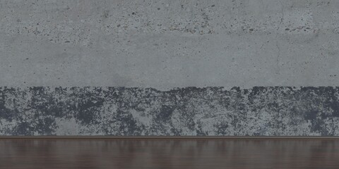 Empty room for displaying products and interior solutions, can also be used as a background image