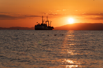 Obraz premium sea ​​sunset