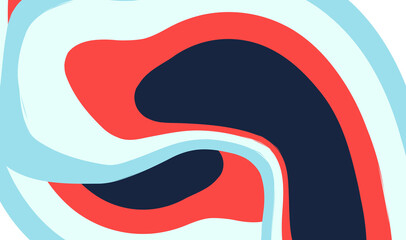 Abstract art background with elements vector. Painting texture decoration with art acrylic poster design.