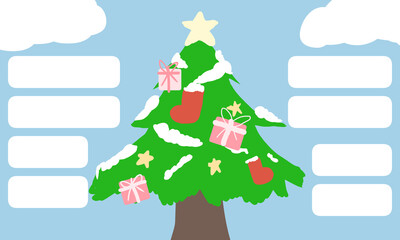 クリスマス　メッセージ　イラスト　背景