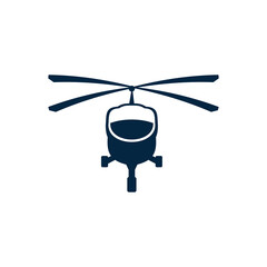 Helicopter flight school academy logo design