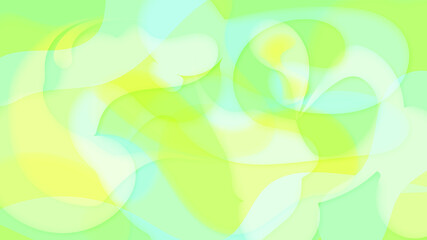 Bright and colorful abstract wave pattern background in yellow and green. Creative Wallpaper. 
