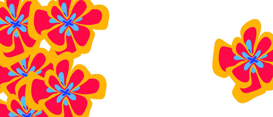 Abstract art background with elements vector. Painting texture decoration with art acrylic poster design.