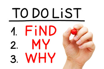 Find My Why To Do List Concept