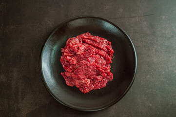Korean style beef tartare, sogogi yukhoe