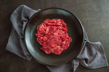 Korean style beef tartare, sogogi yukhoe