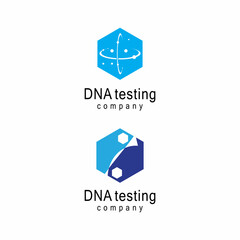 DNA gene Logo Template vector symbol illustration
