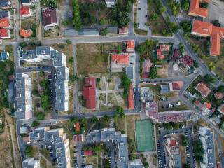 aerial view of the city