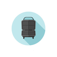 Vector flat design icon waffle maker. Vector illustration