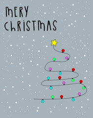 Mery Christmas card! Happy winter!
