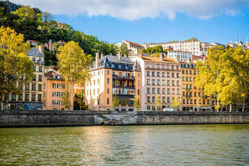 Les Quais de Saône et le quartier de Saint-Georges à Lyon