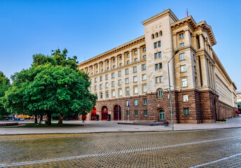 Fototapeta na wymiar President hall building in Sofia, Bulgaria