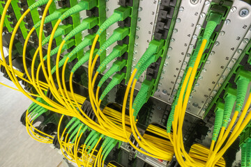 Optical distribution panel with optic patch cord cables at gigabit passive optical networks