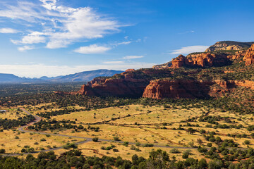 Sunny landscape of Sedona