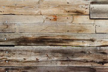 Obraz premium Photo texture of old and worn wooden boards surface.