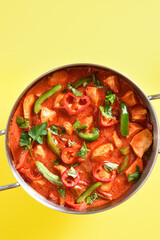 Thai style red chicken curry