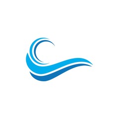 Obraz premium wave logo icon vector template.