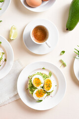 Avocado egg sandwich