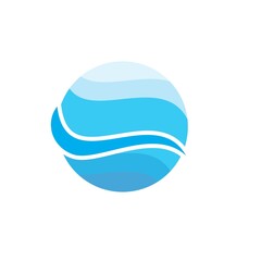 wave logo icon vector template.