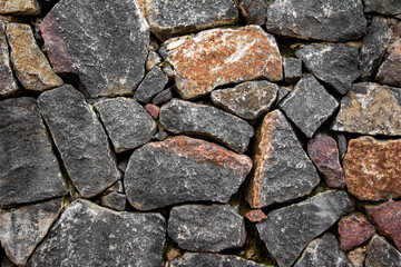 Old stone wall texture photo.