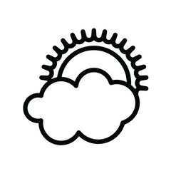 Vector cloudy icon