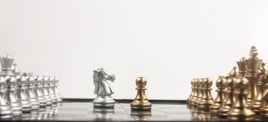 Chess board game concept of business ideas and competition  strategy concept