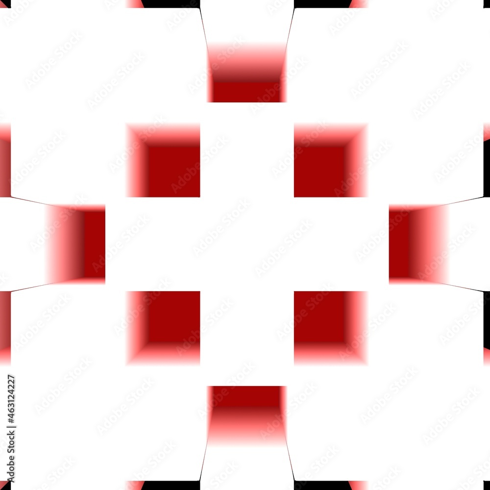 Poster white cross in 3d exploding view