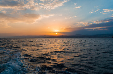 Obraz premium sunset over the sea