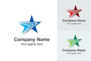 Obraz premium Star Logo Design star company logo