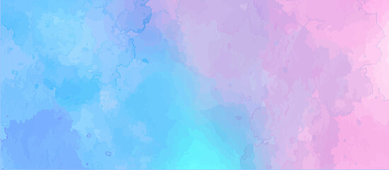 Abstract vintage watercolor background with shabby effect. Blue sky. Backgrounds & textures shop. Light pastel colors watercolor paper textured ink effect illustration for design. 