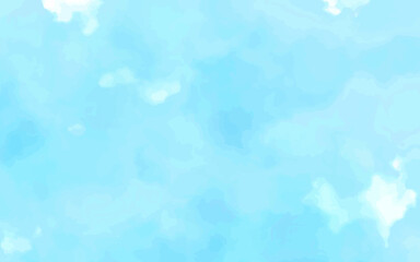 Abstract blue sky Water color background, Illustration, texture for design. Watercolor background with gradient painted texture and grunge in abstract design.