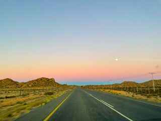 Obraz premium South Africa, Northern Cape, desert, sunset, sunrise