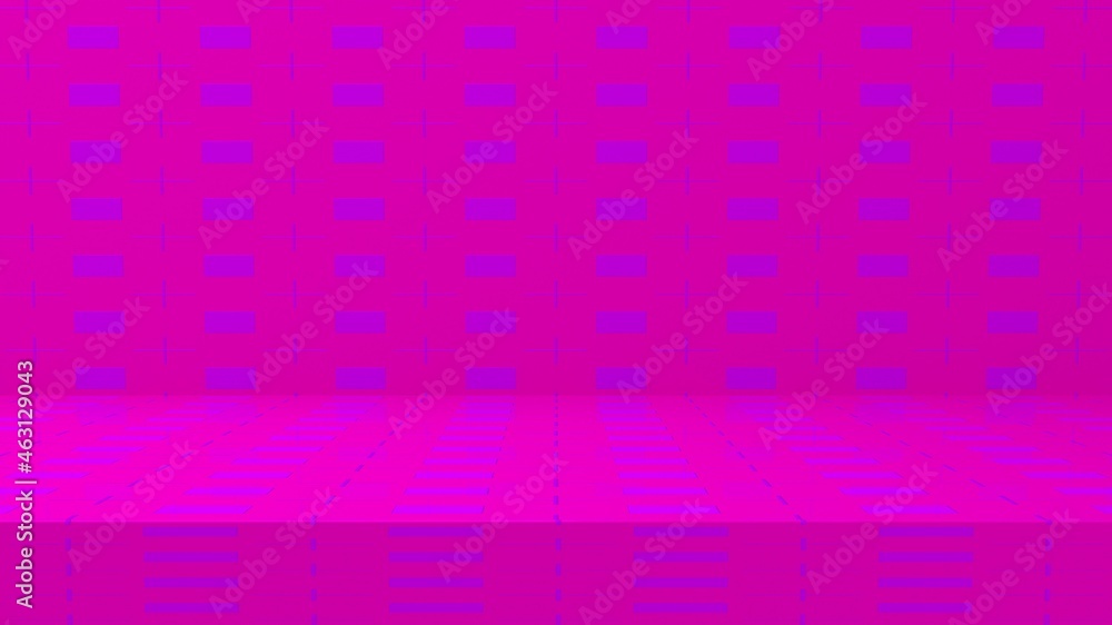 Poster purple 3d room. bright light effect room background. empty studio table room background, product dis