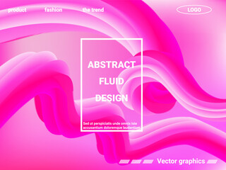 Fototapeta premium Abstract liquid form of liquid color. Creative vector concept.