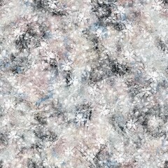 Seamless neutral and white grungy classic abstract surface pattern design for print. High quality illustration. Monochrome earth colored design with white pattern design overlay. Repeat graphic swatch