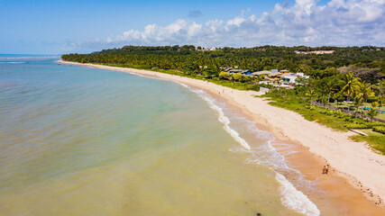 Obraz premium Porto Seguro, Bahia. Aerial view of Araçaipe Beach