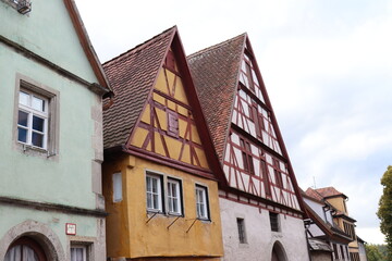 Architektur in Rothenburg ob der Tauber. Rothenburg o.d. T.