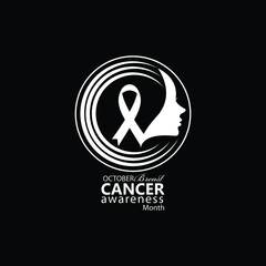 Fototapeta premium October Is Breast Cancer Awareness Month,Breast Cancer Awareness,Ways to Show Your Support During Breast Cancer Awareness Month,breast-cancer-awareness-month vector image.