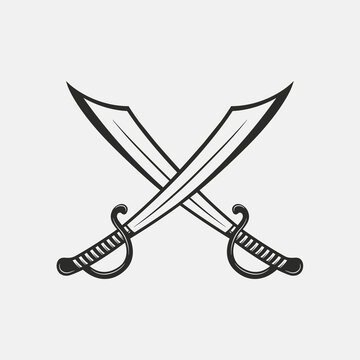 Crossing Swords Stock Illustrations, Cliparts and Royalty Free Crossing  Swords Vectors