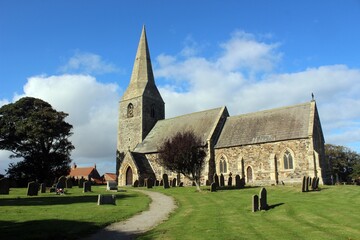 Fototapeta na wymiar All Saints Church, Mappleton, East Riding of Yorkshire.