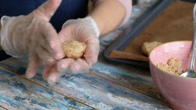 Making 3-Ingredient Almond Flour Coconut Cookies - Vegan, Oil-Free, Keto Option