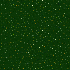 Little stars on a green background vector stock illustration